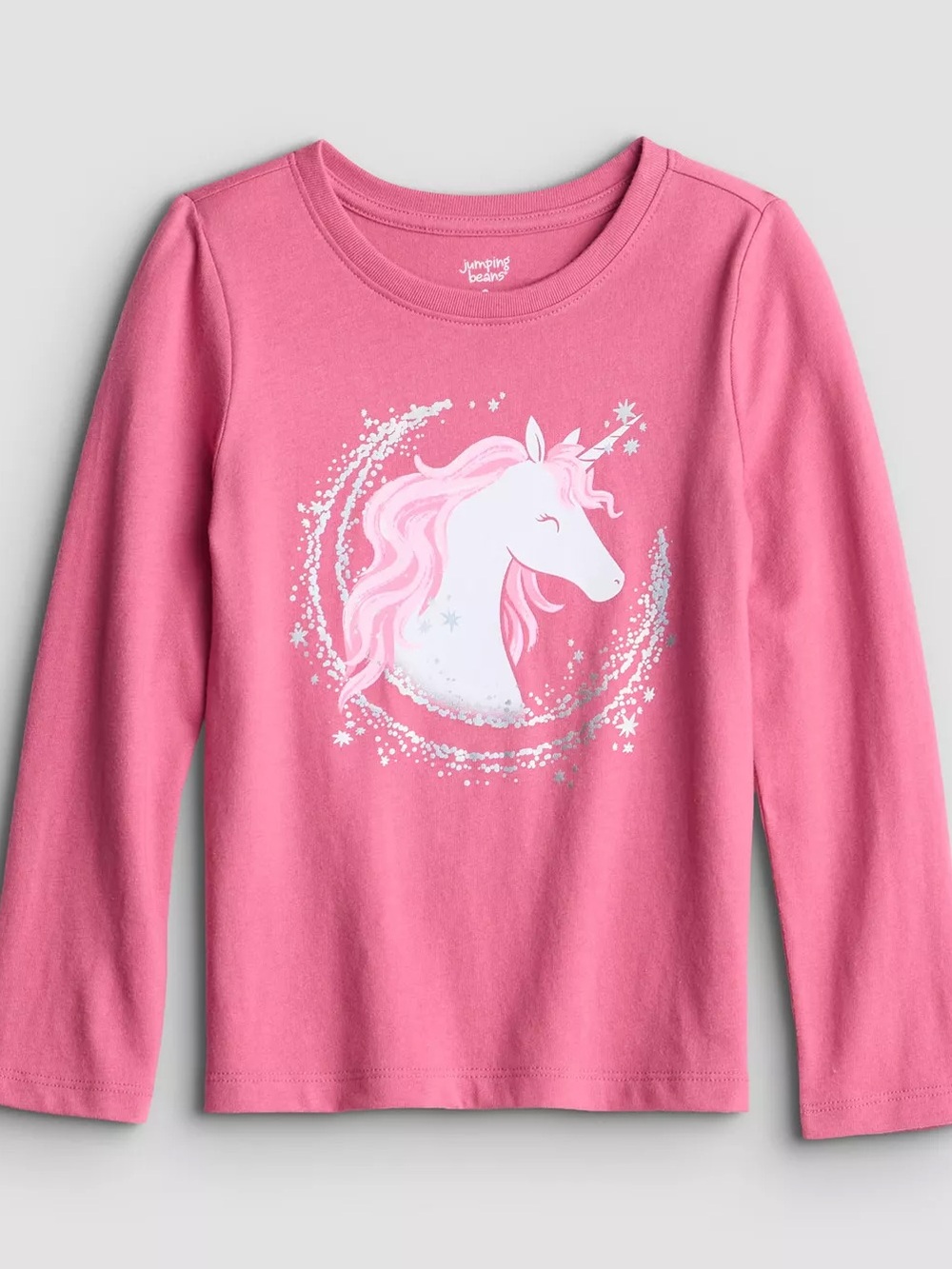 NEW Jumping Beans Pink Unicorn Long-Sleeve Tee